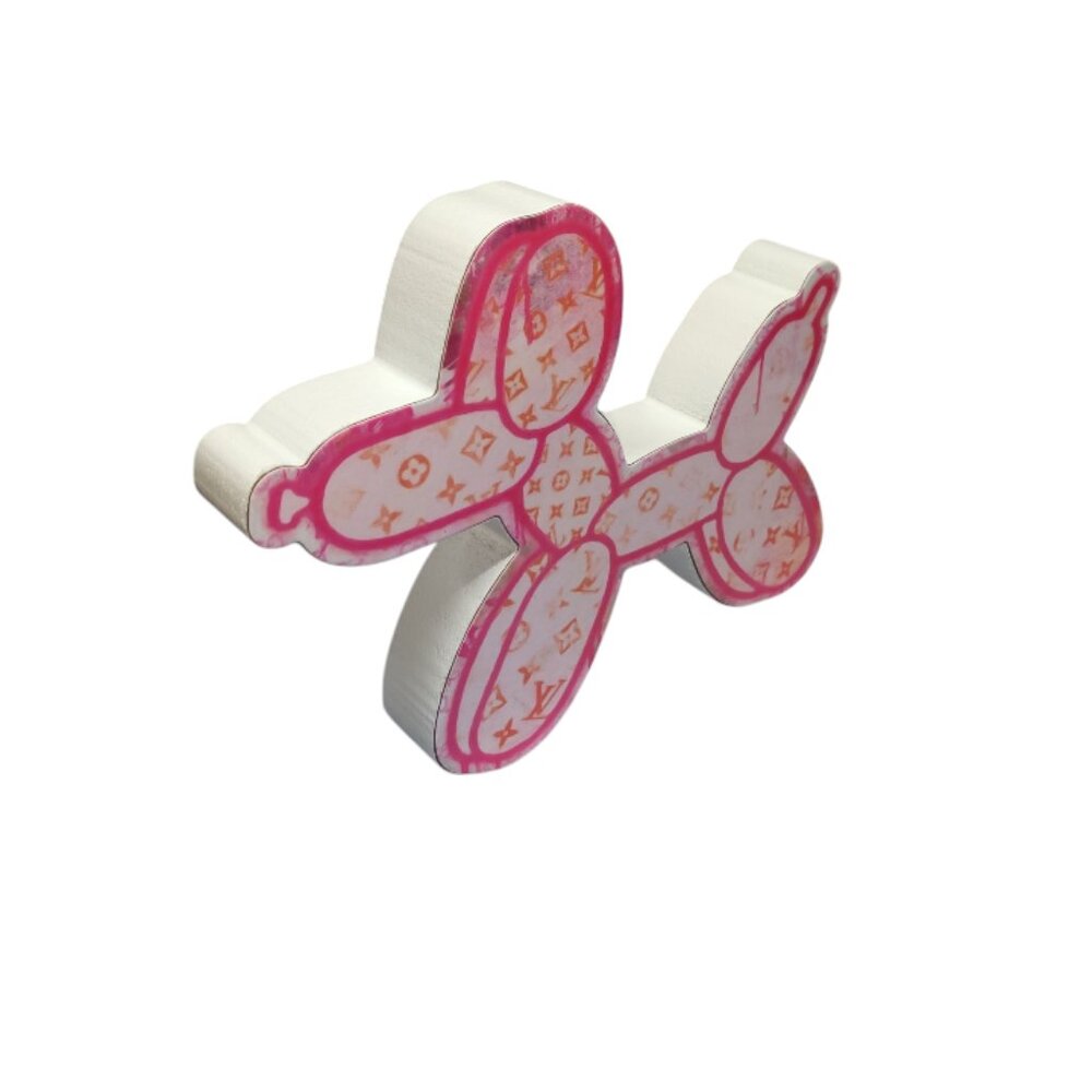 Balloon Dog Shaped Wooden Wall Decor - Picture 2 of 3